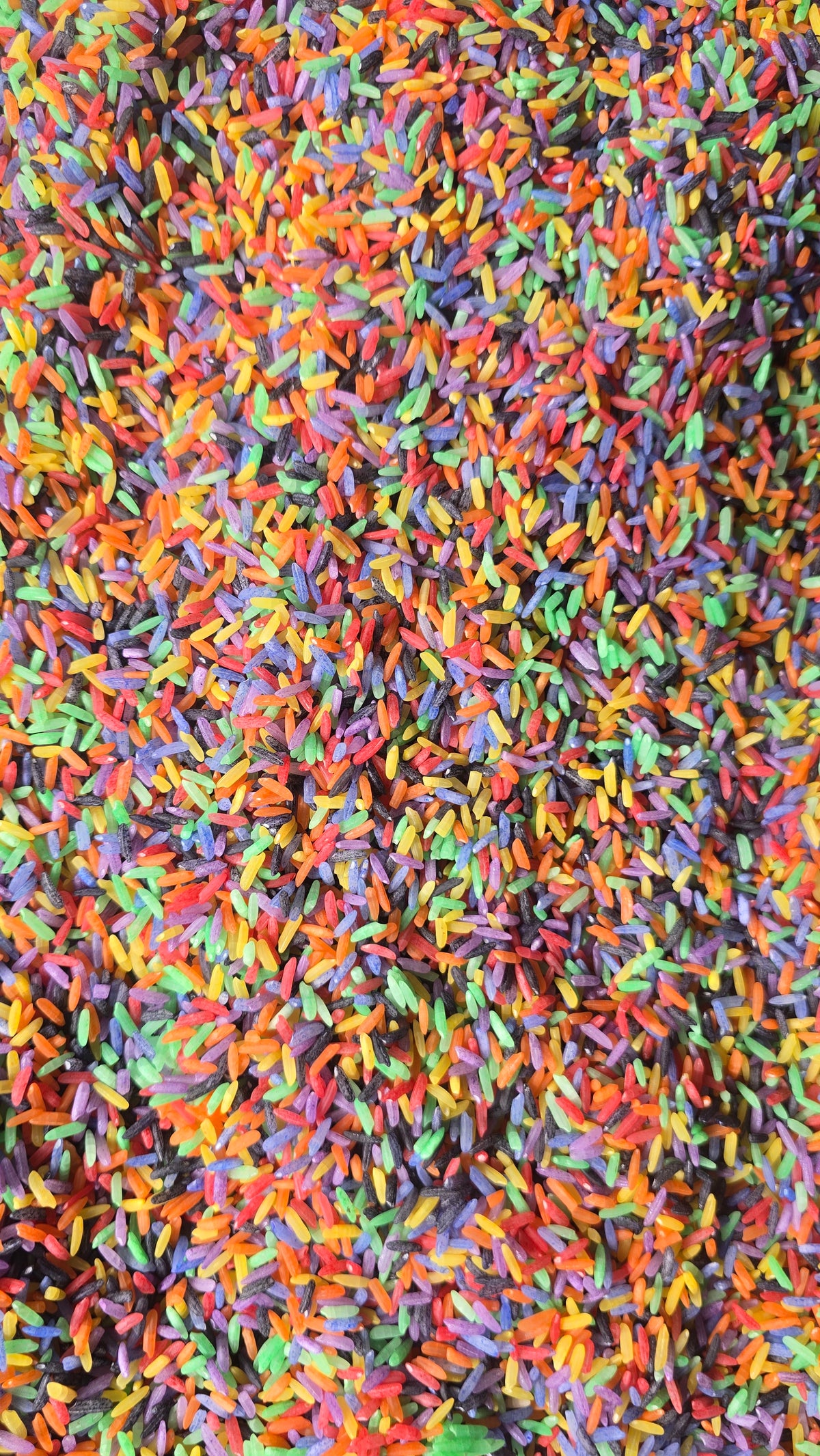 Sensory play base - Rice (Rainbow)